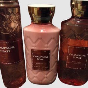 3 pc Champagne Toast Bath & Body Works set Lotion Shower gel Mist - fundraiser